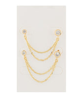 GS 2 HOLE DOUBLE PIERCING CHAIN EARRING